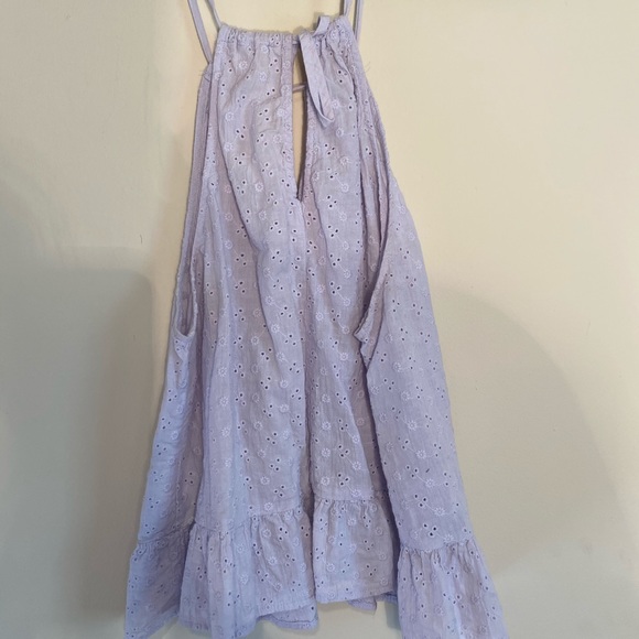 Lilac Eyelet Ruffle Top - Picture 2 of 6